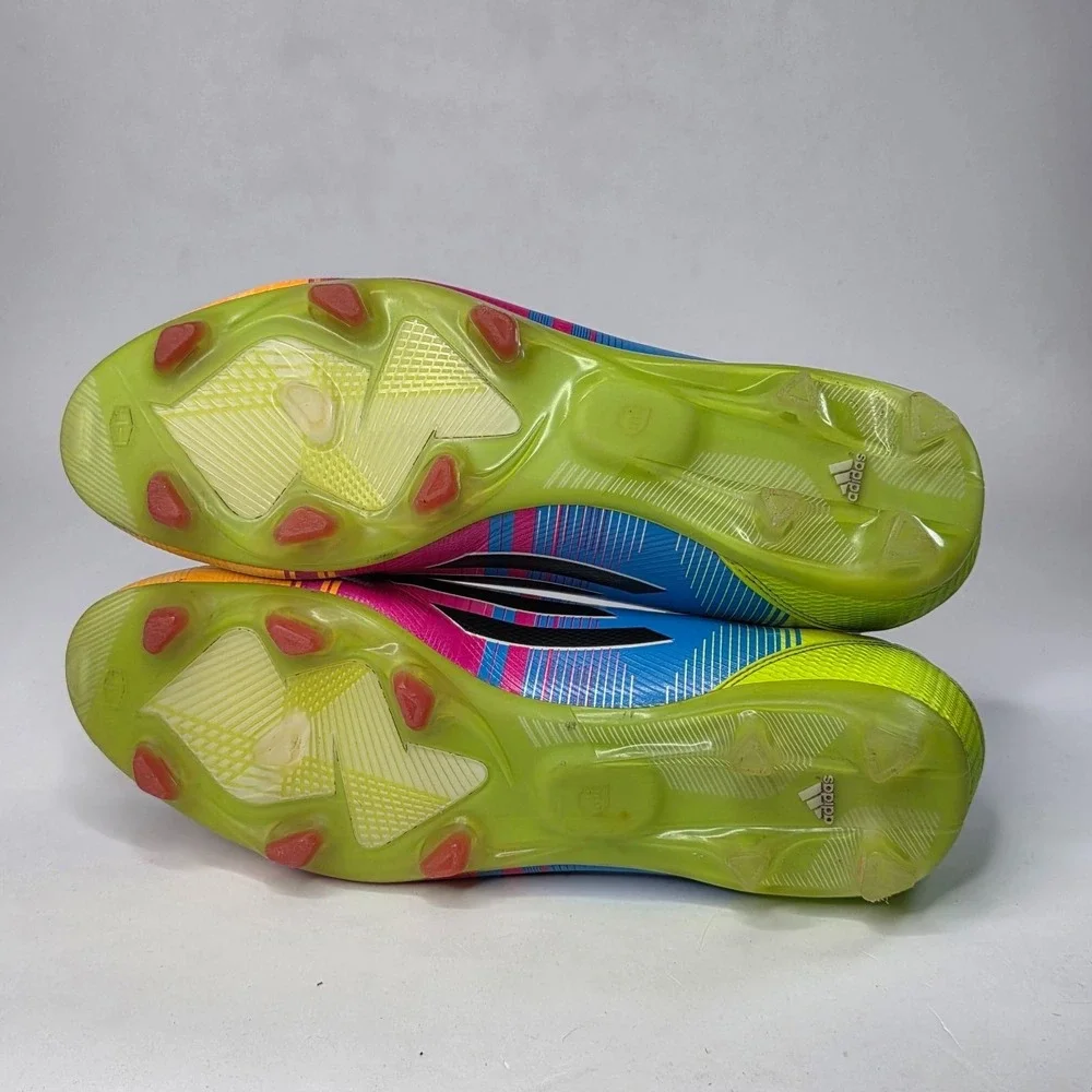 Adidas F50 Adizero Messi FG Soccer Cleats Men's Size 11 Boots White Multi F32729